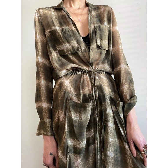 Haute Hippie Silk Duster Medium - Picture 2 of 12